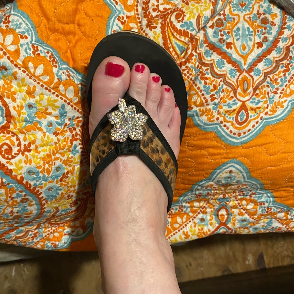 Tigerlily Womens cork wedge sandals